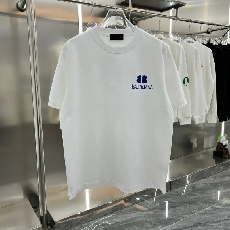 NUEVOS Hombres Plus Tees Polos camisetas Cuello redondo bordado y estampado estilo polar ropa de verano con algodón puro calleje