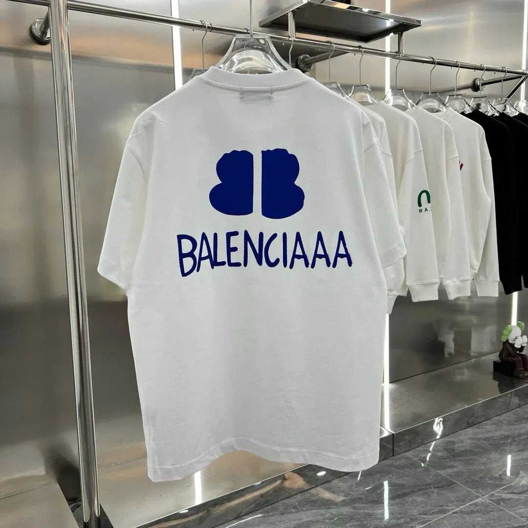 NUEVOS Hombres Plus Tees Polos camisetas Cuello redondo bordado y estampado estilo polar ropa de verano con algodón puro calleje