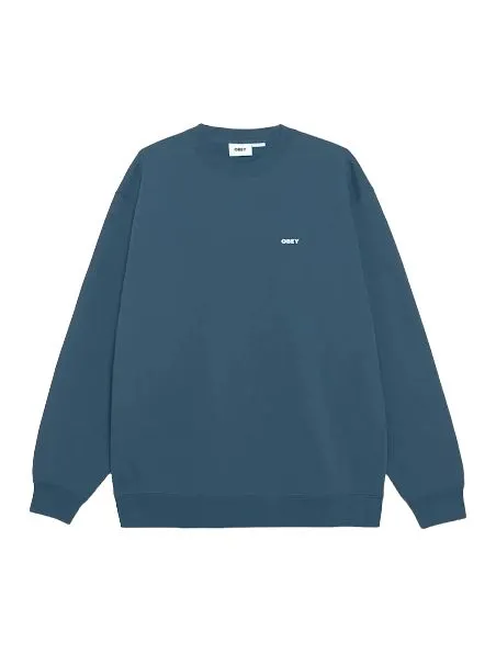 OBEY Sudadera Bold Box Fit Premium Hombre Cornet Blue