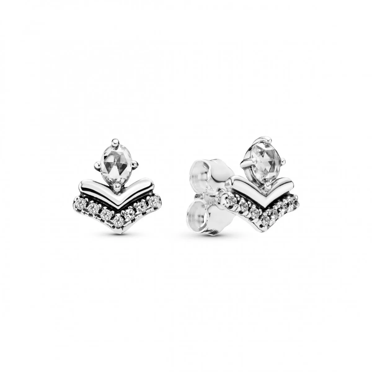 PANDORA PENDIENTES ESPOLETAS ELEGANCIA CLáSICA  PANDORA