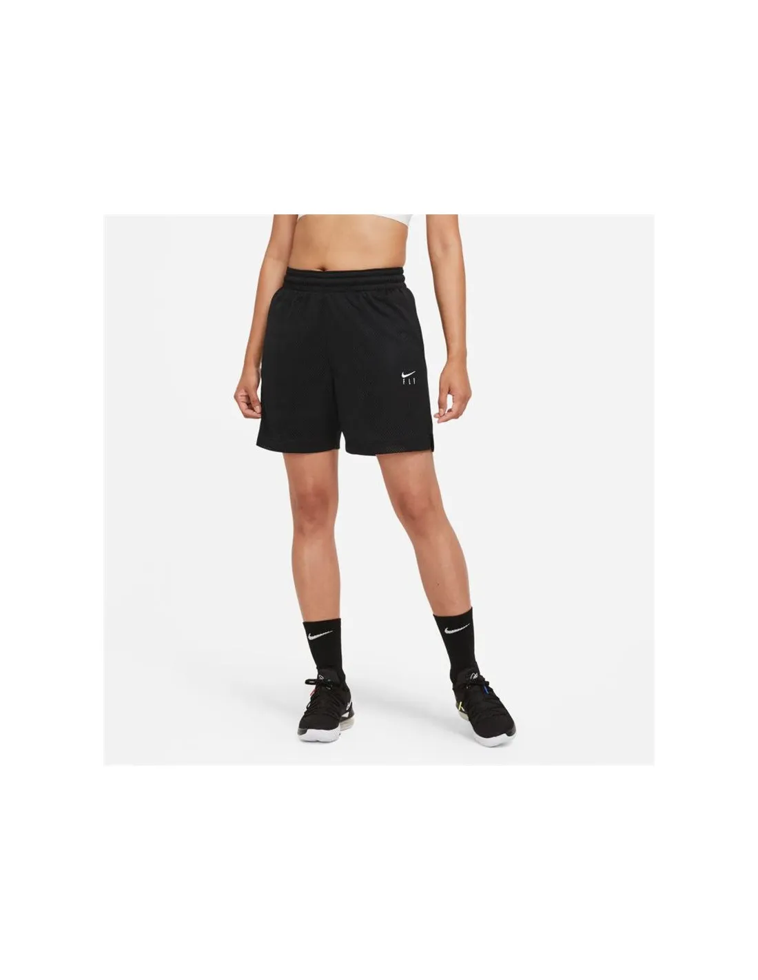 Pantalones de baloncesto Nike Fly Mujer Negro
