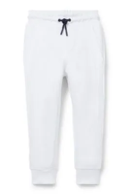 Pantalones de chándal para niños con puños en los bajos y logo en la parte trasera