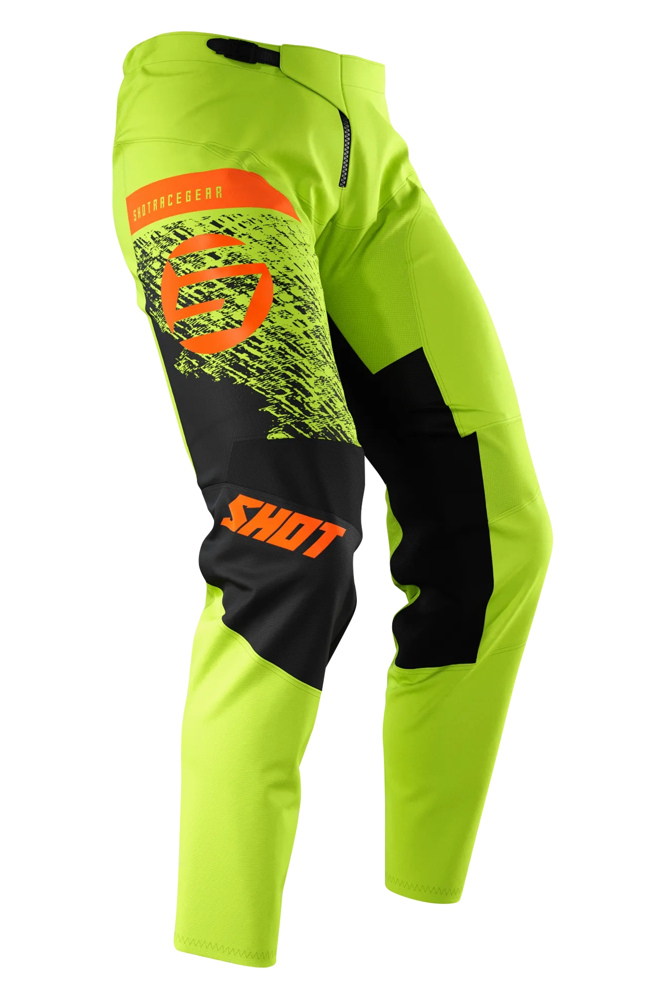 PANTALONES DE CROSS SHOT ROLL NIñO VERDENARANJA