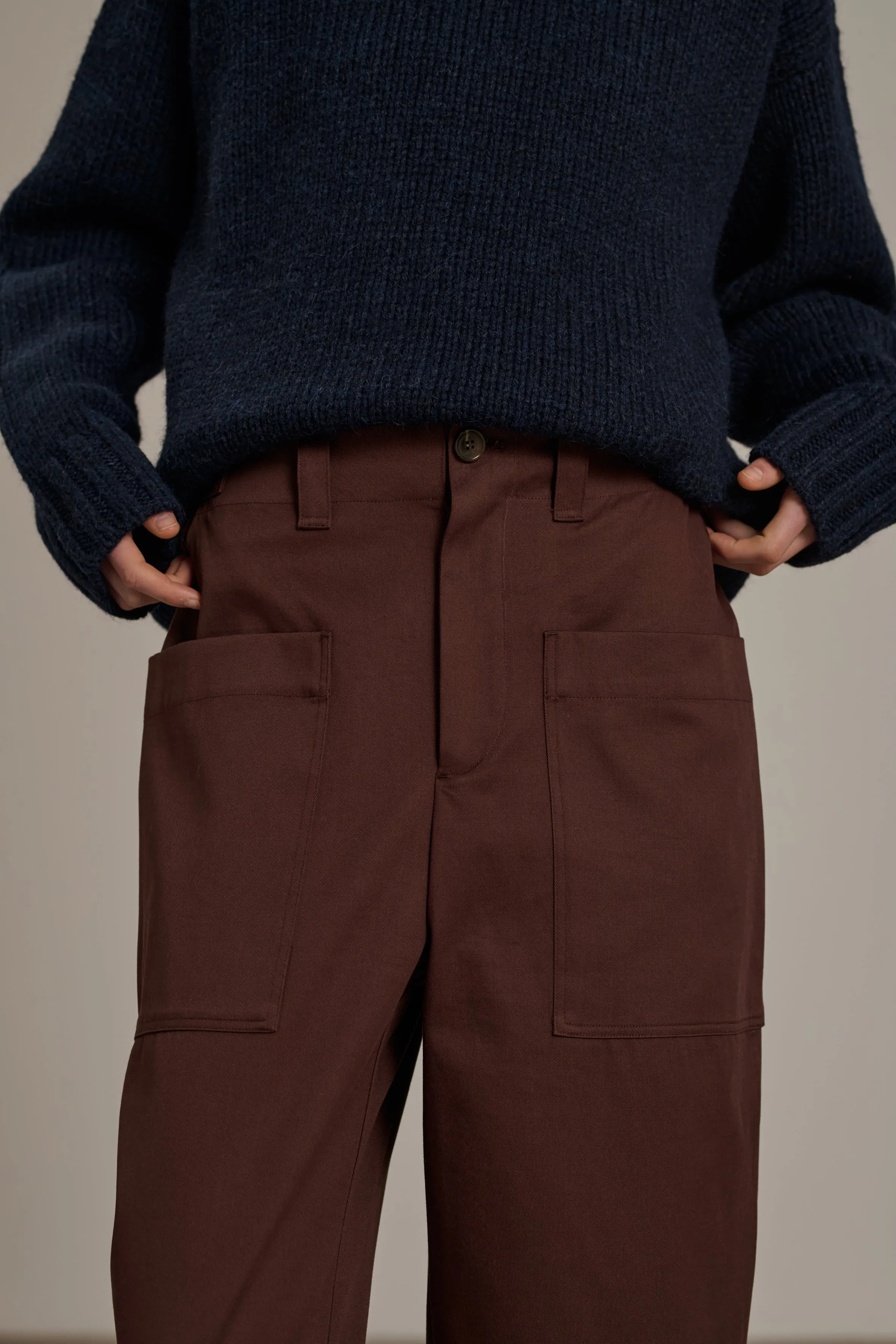 PANTALÓN THABOR Pantalón de sarga de algodón ligero