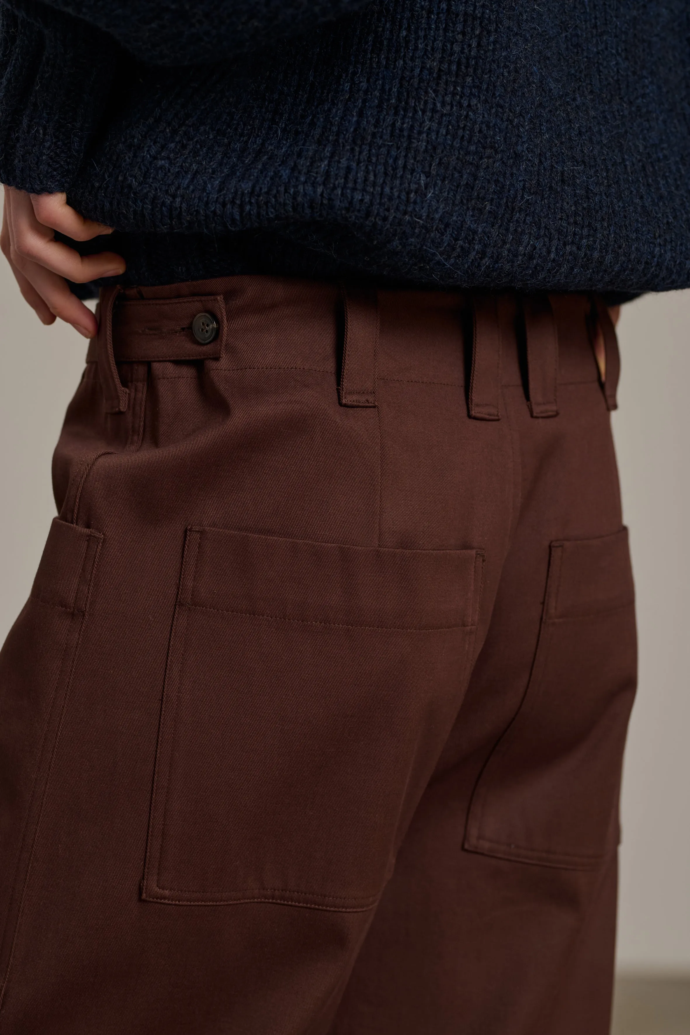 PANTALÓN THABOR Pantalón de sarga de algodón ligero