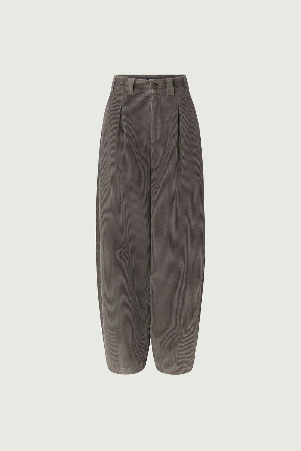 PANTALÓN TIMON Pantalón con pliegues en terciopelo 500 rayas