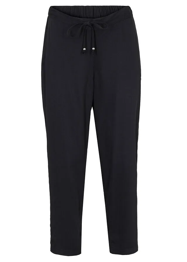 Pantalón con cinturilla elástica Negro
