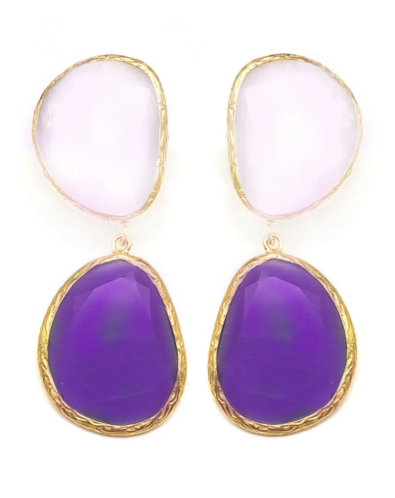 PENDIENTES BONITOS DE PIEDRAS CON LOS QUE SE VERA MUY FAVORECIDA