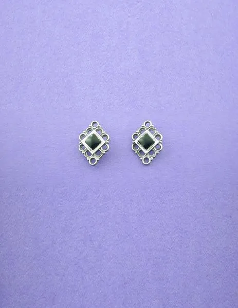 pendientes fink omega filigranas azabache