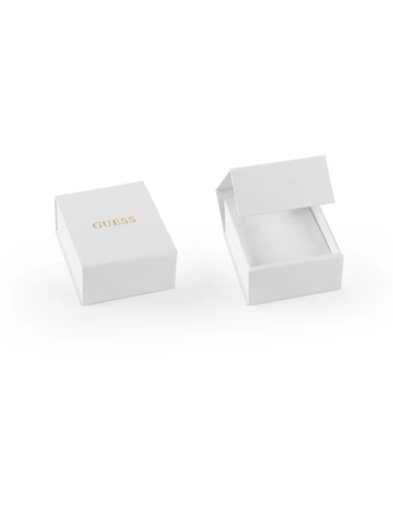 Pendientes Guess Mujer Corazón Candado Acero Dorado Cadena