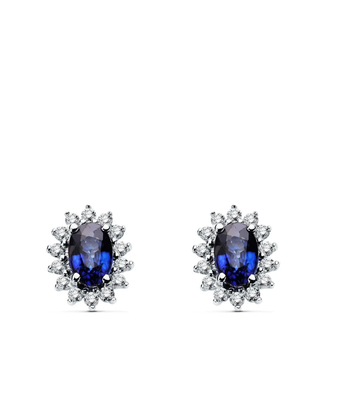 Pendientes Jasmin 0.28 Qtes.18 Ktes Zafiro