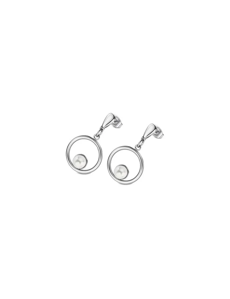 Pendientes Lotus style perla