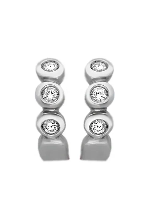Pendientes oro blanco con diamantes para mujer 192_Z1272B