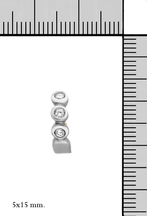 Pendientes oro blanco con diamantes para mujer 192_Z1272B