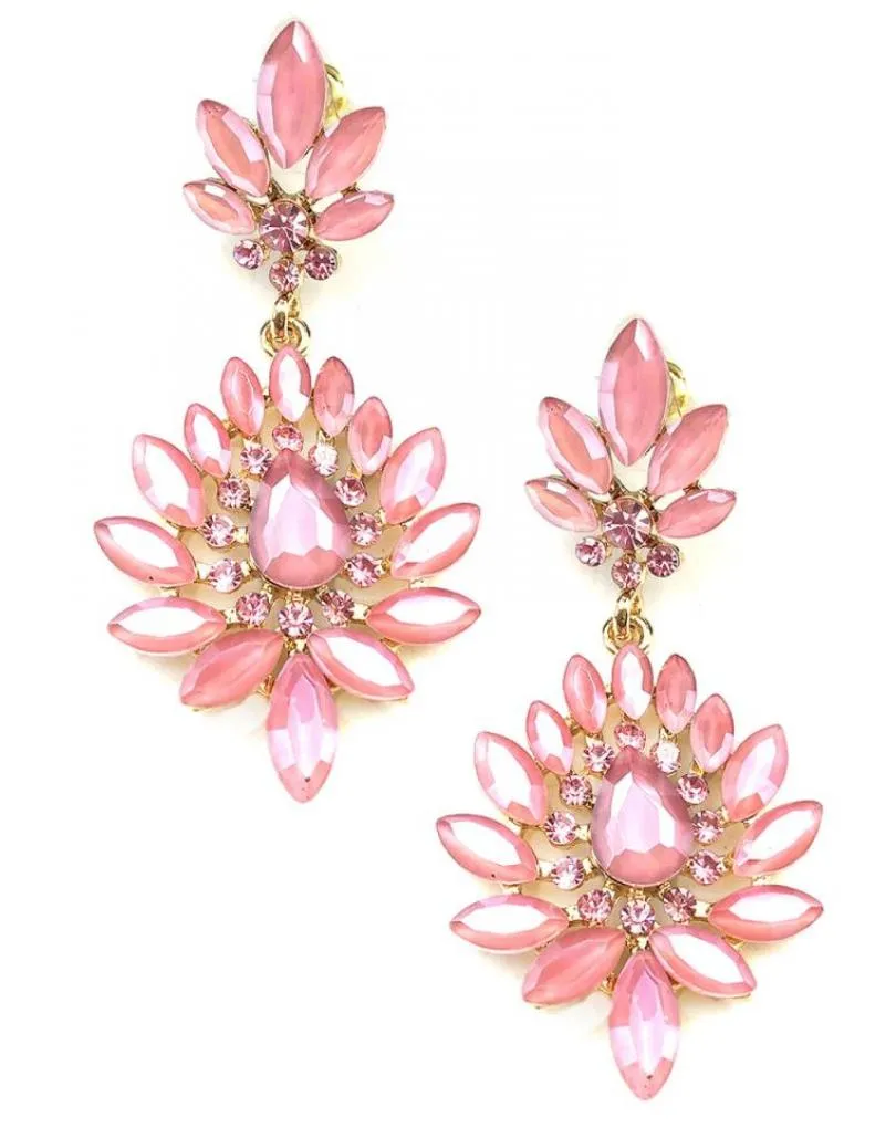 PENDIENTES ROSAS MUY BONITOS PARA LUCIR TU LOOK Y ESTAR PERFECTA