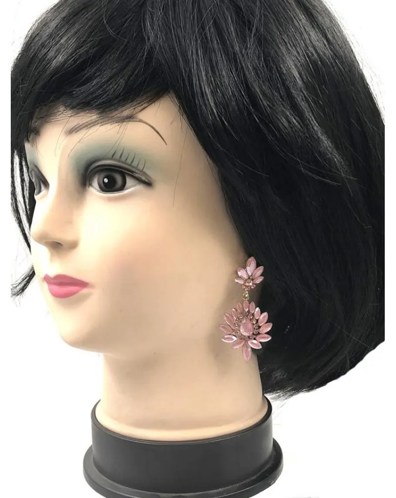 PENDIENTES ROSAS MUY BONITOS PARA LUCIR TU LOOK Y ESTAR PERFECTA