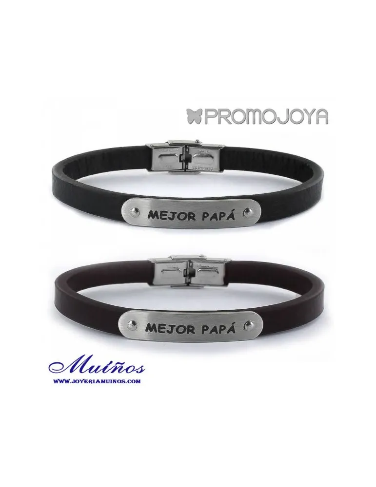 Pulsera Acero Mejor Papá Promojoya
