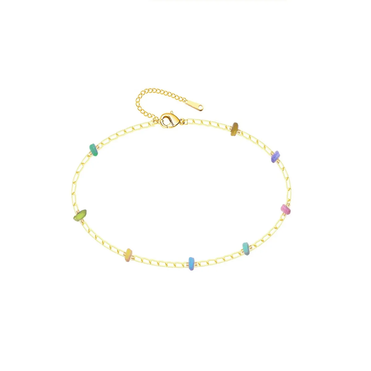 PULSERA ACERO MULTICOLOR ACERO DORADO  JOYAS DE IRENE
