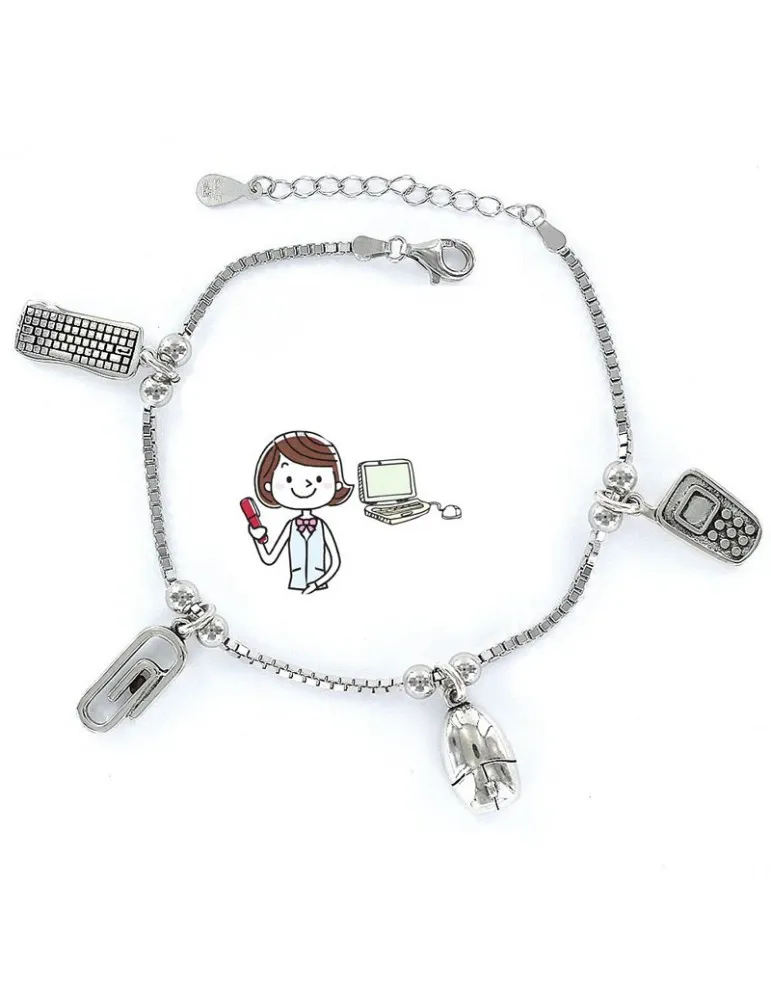 Pulsera Administrativa Plata