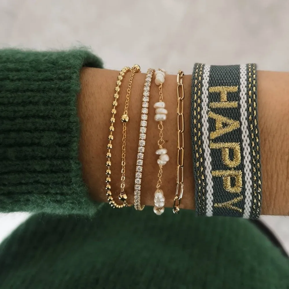 Pulsera Amalfi Perla Oro