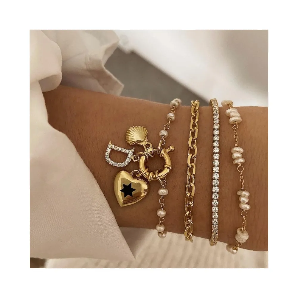 Pulsera Amalfi Perla Oro