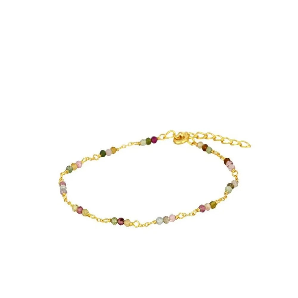 Pulsera Amalfi Turmalina Oro