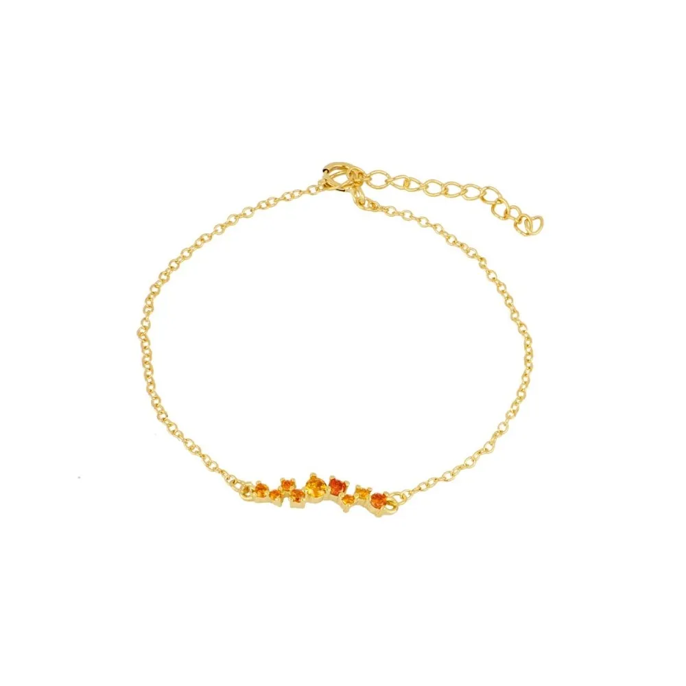 Pulsera Coco Naranja Oro