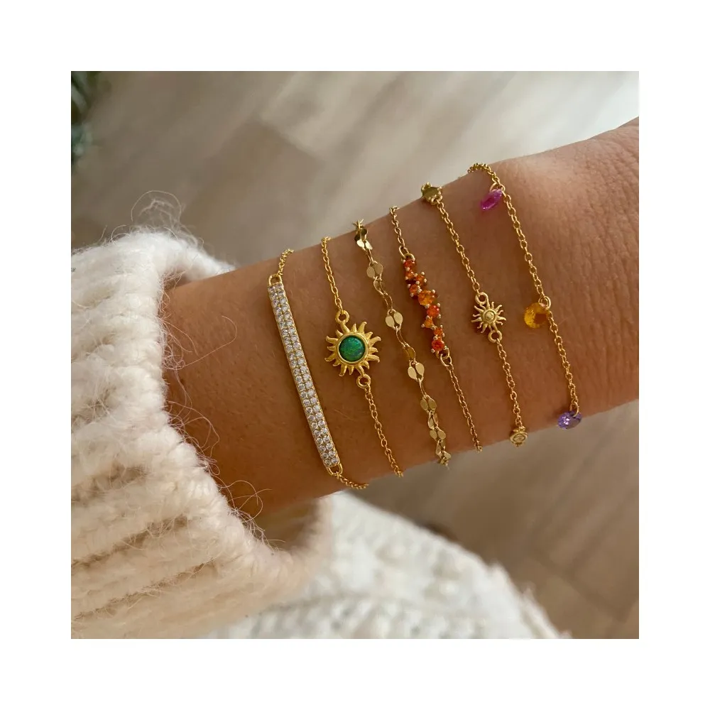 Pulsera Coco Naranja Oro