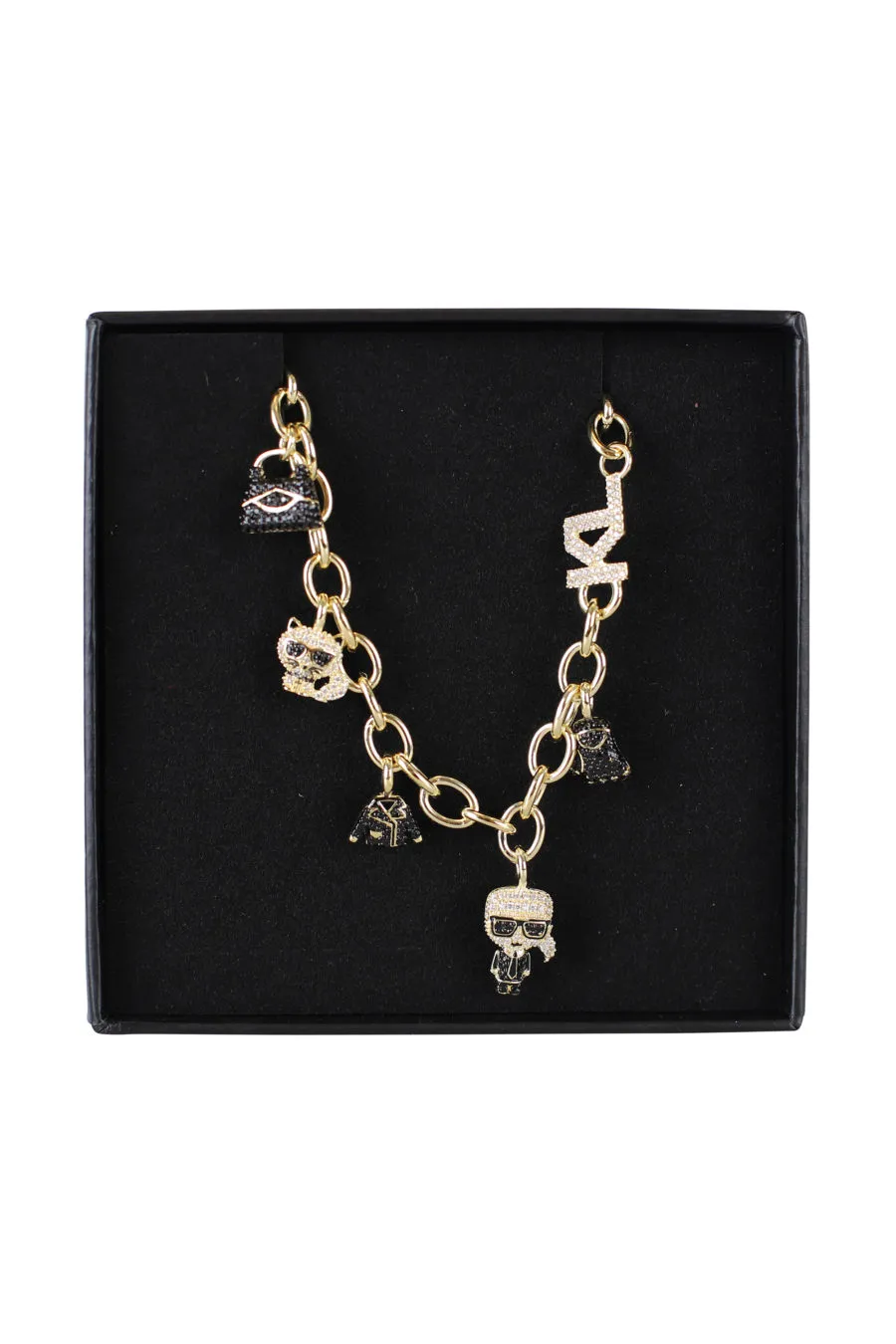 Pulsera color oro con figuras