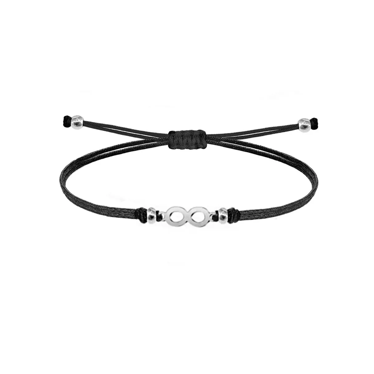 PULSERA INFINITO ACERO HILO MACRAMé  JOYAS DE IRENE