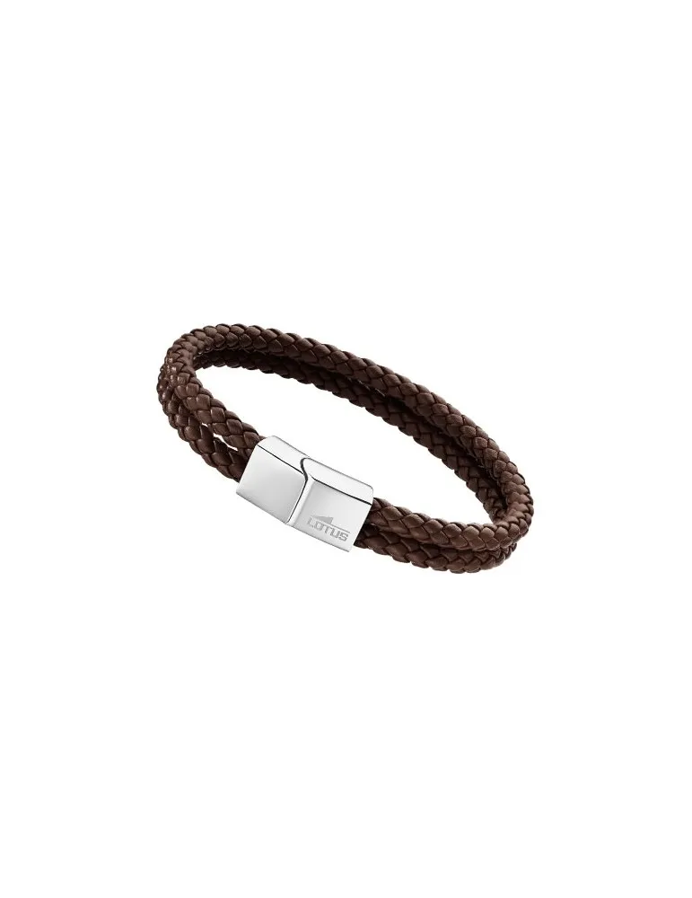 Pulsera Lotus Style hombre cuero LS2011
