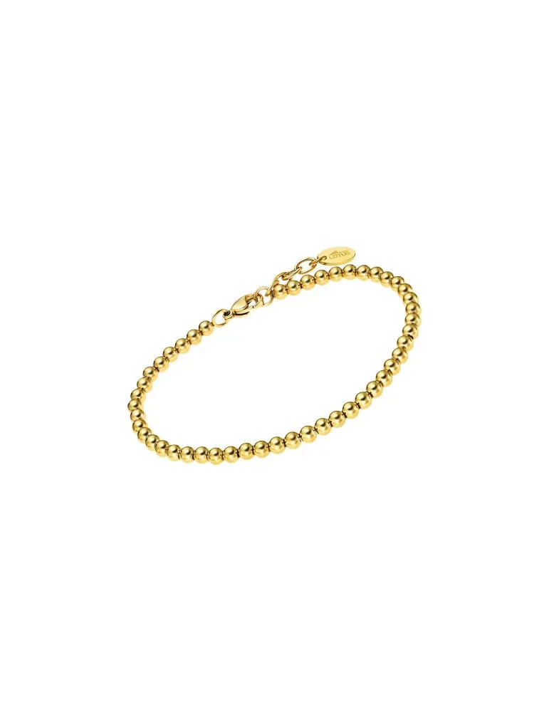 Pulsera Lotus Style Mujer Acero Dorado Bolas LS2245