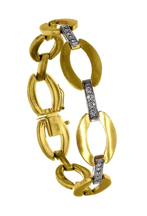 PULSERA ORO BICOLOR 18 KTES. 045_0934624719
