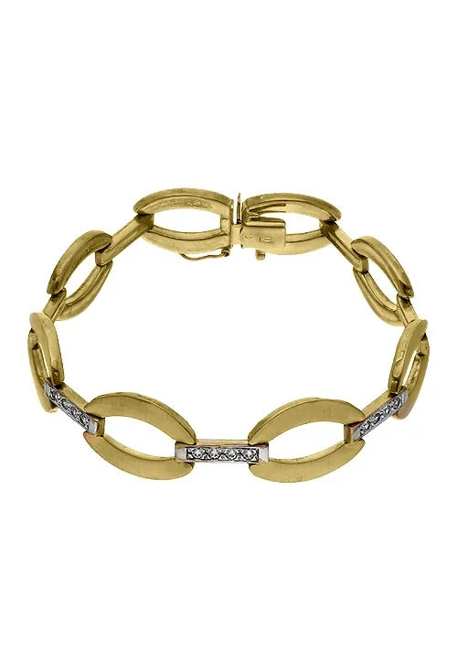 PULSERA ORO BICOLOR 18 KTES. 045_0934624719