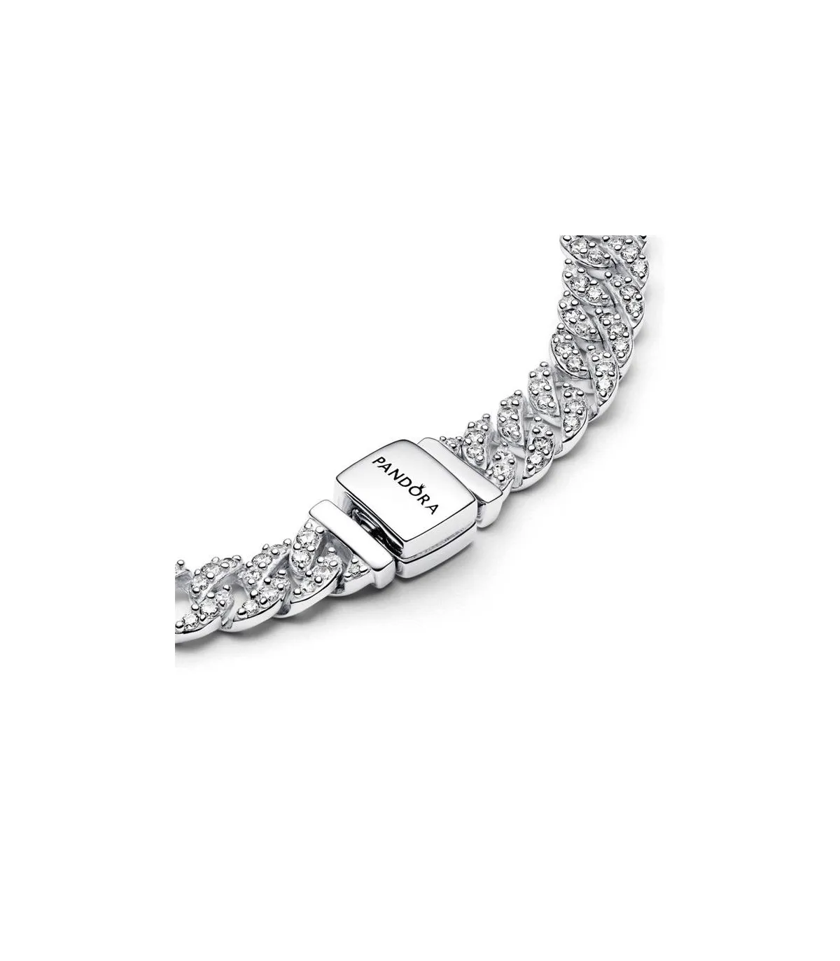 PULSERA PANDORA DE CADENA PAVé CUBAN TIMELLES  593008C01
