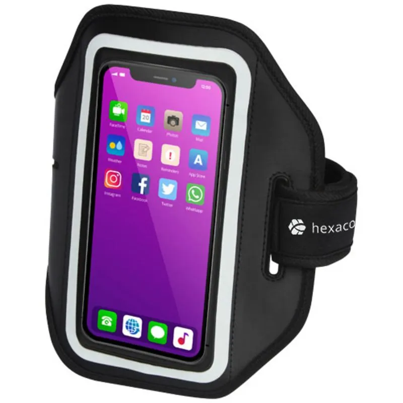 Pulsera smartphone reflectante con funda transparente 'Haile'