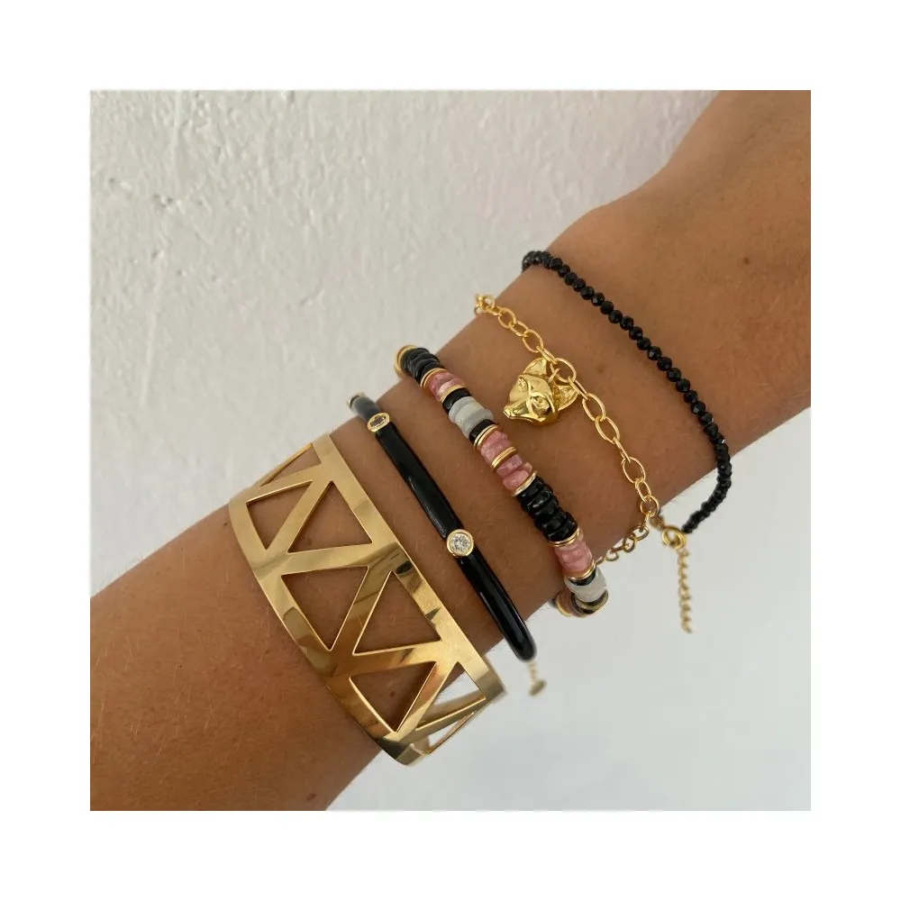 Pulsera Sofía Rodocrosita Oro