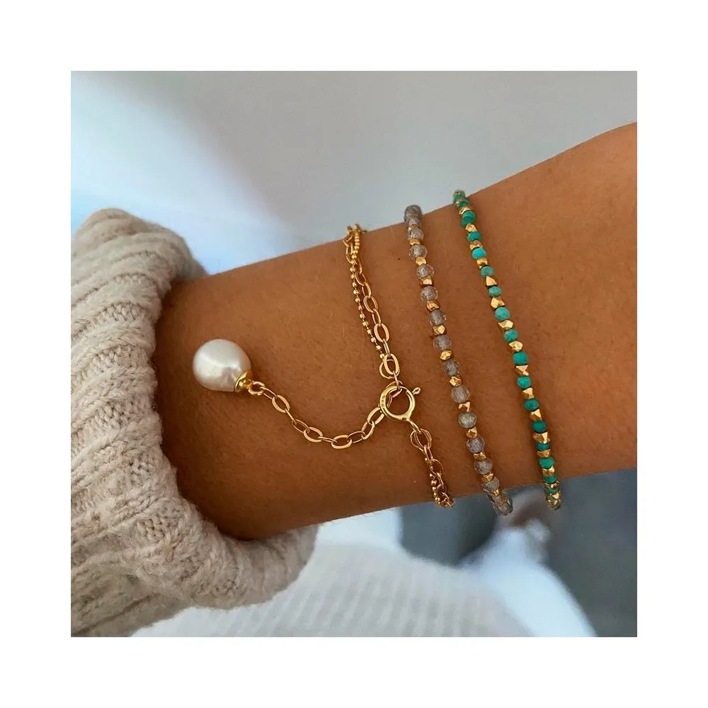 Pulsera Tuk Labradorita Oro