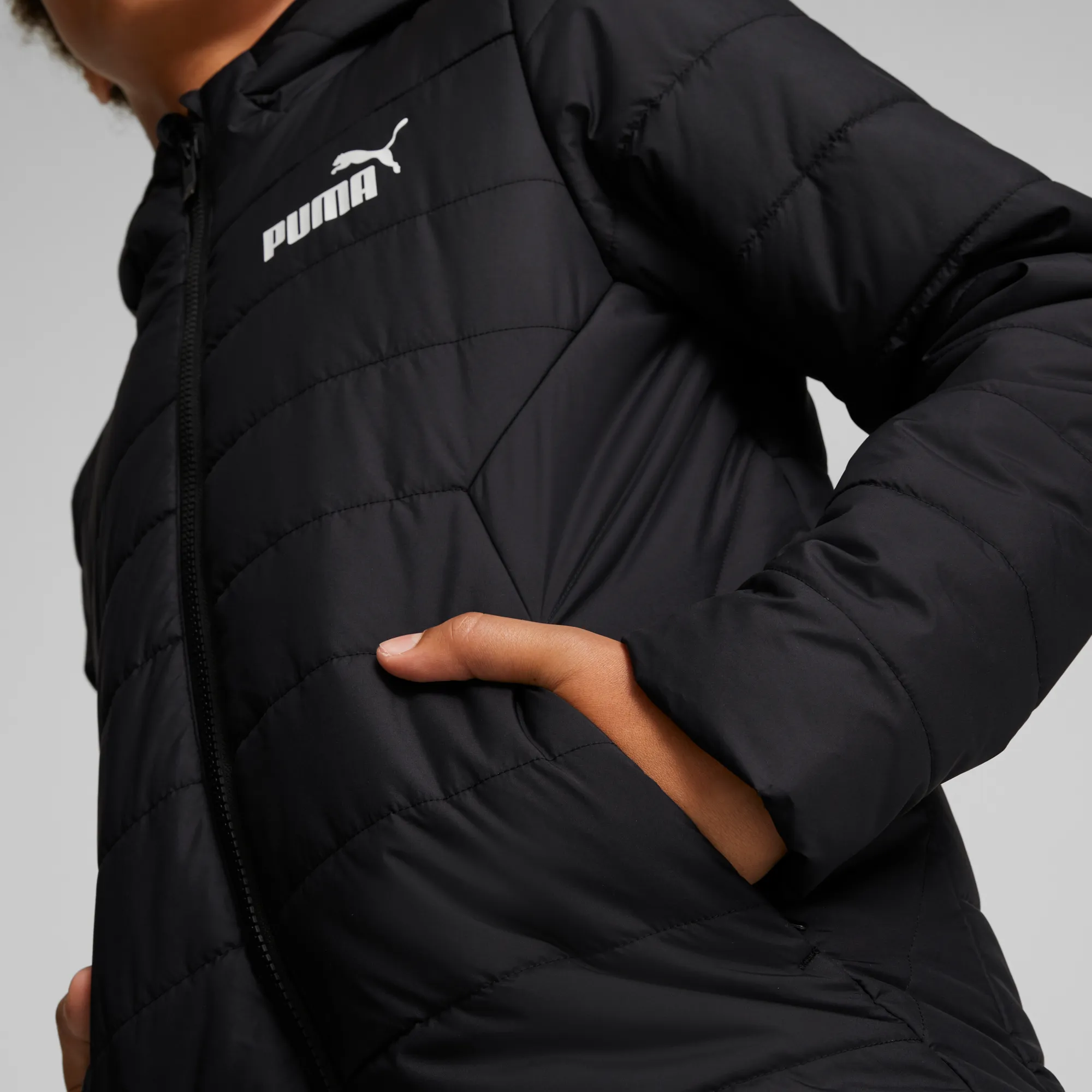 Puma Ess Hooded Padded Jacket Puma Black