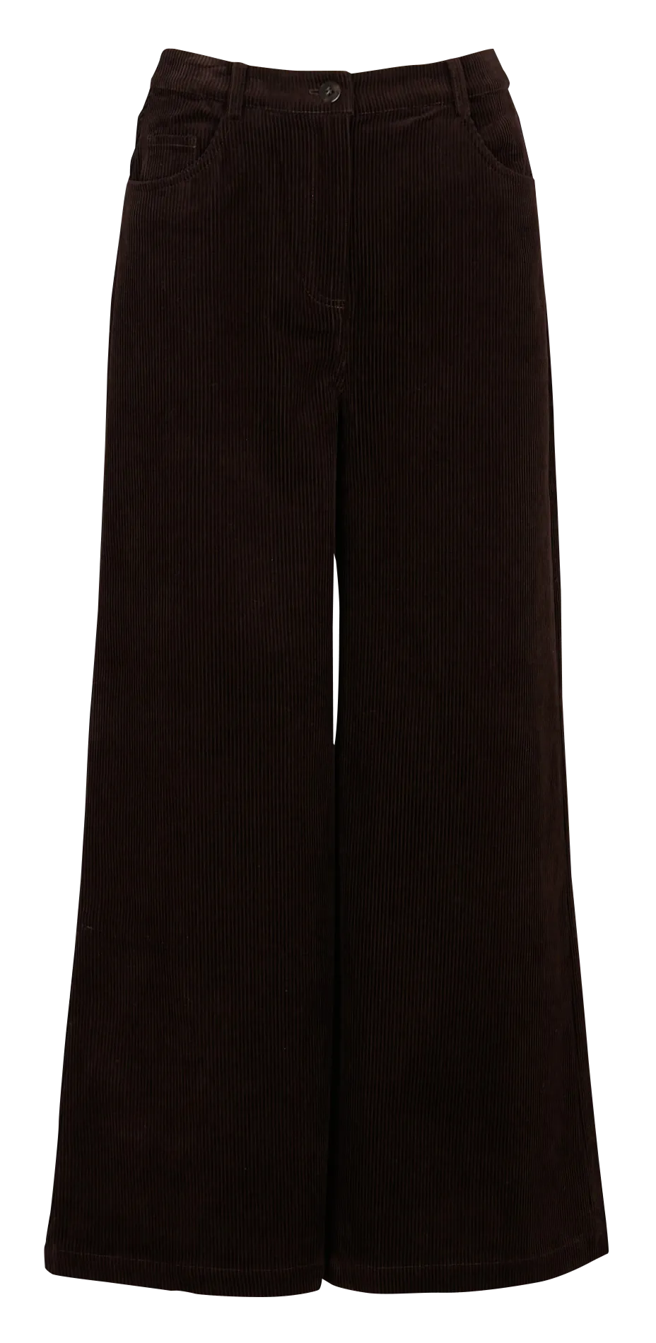 RANSTIN  PANTALóN CAPRI DE PANA EN MARRON