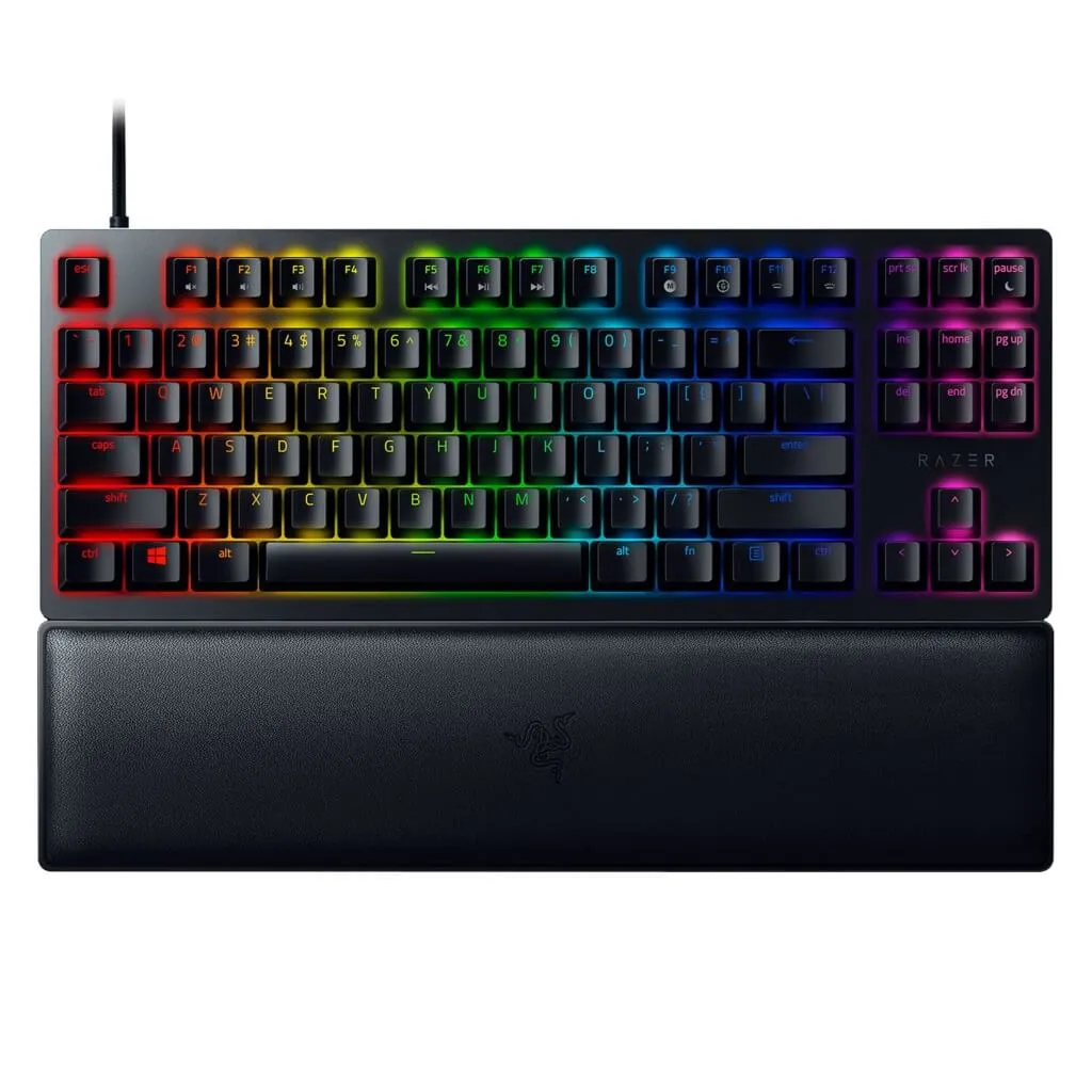 Razer Teclado Alámbrico Clicky Gaming Huntsman V2 Tenkeyless, Inglés