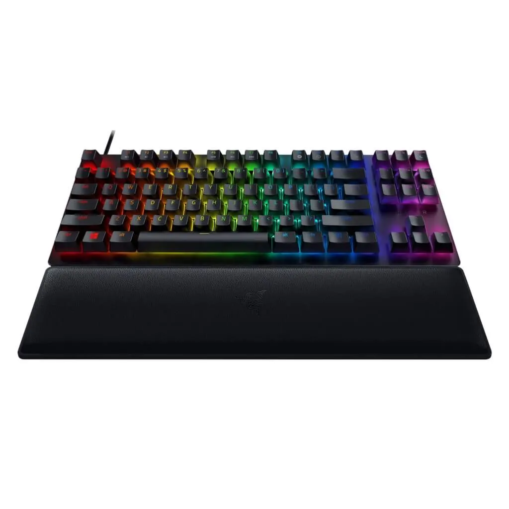 Razer Teclado Alámbrico Clicky Gaming Huntsman V2 Tenkeyless, Inglés