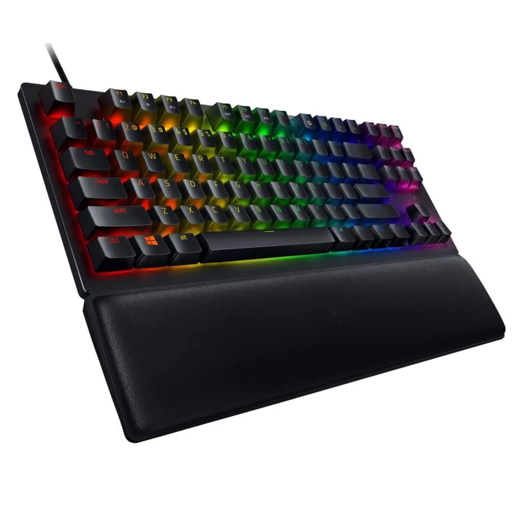 Razer Teclado Alámbrico Clicky Gaming Huntsman V2 Tenkeyless, Inglés