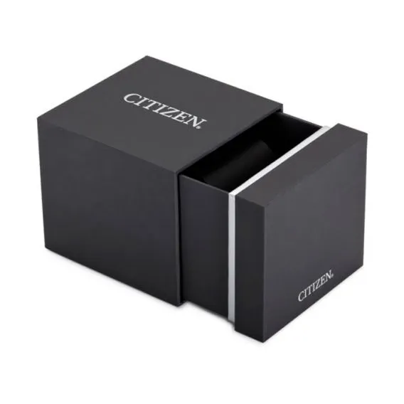 RELOJ CITIZEN ECODRIVE CON CAJA EN ACERO PAVONADO Y CORREA DE PIEL BM853810E