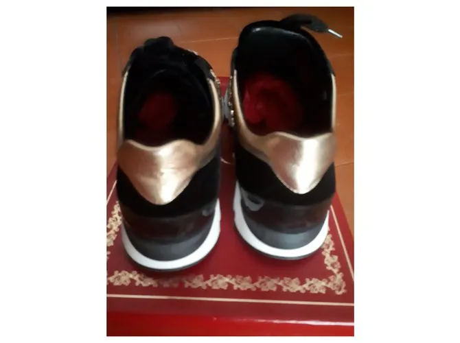 Rene Caovilla Zapatillas en velluto Negro 