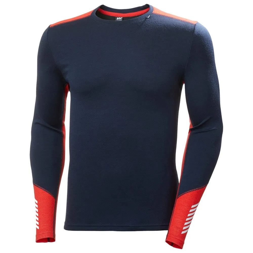 Ropa interior técnica Helly Hansen Lifa Merino Midweight Crew 598 Navy