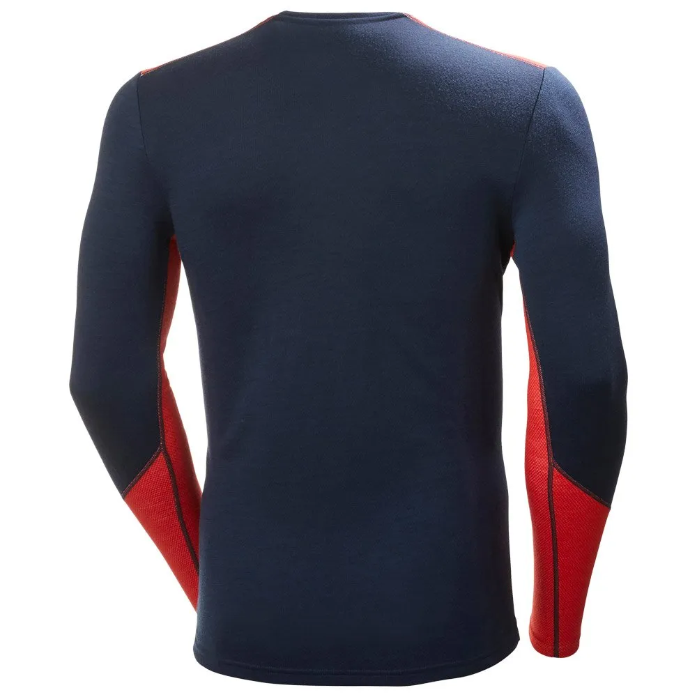 Ropa interior técnica Helly Hansen Lifa Merino Midweight Crew 598 Navy