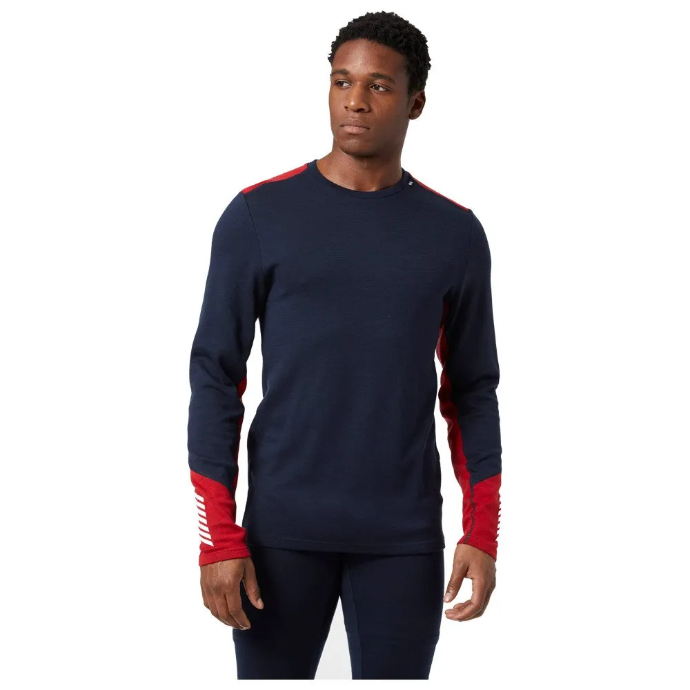 Ropa interior técnica Helly Hansen Lifa Merino Midweight Crew 598 Navy