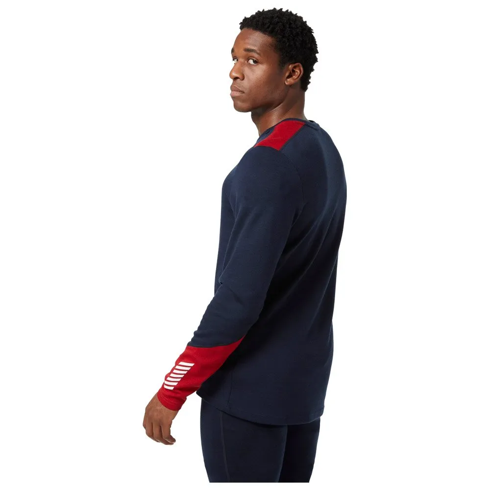 Ropa interior técnica Helly Hansen Lifa Merino Midweight Crew 598 Navy