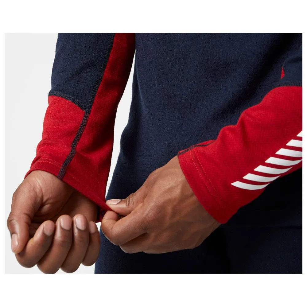 Ropa interior técnica Helly Hansen Lifa Merino Midweight Crew 598 Navy